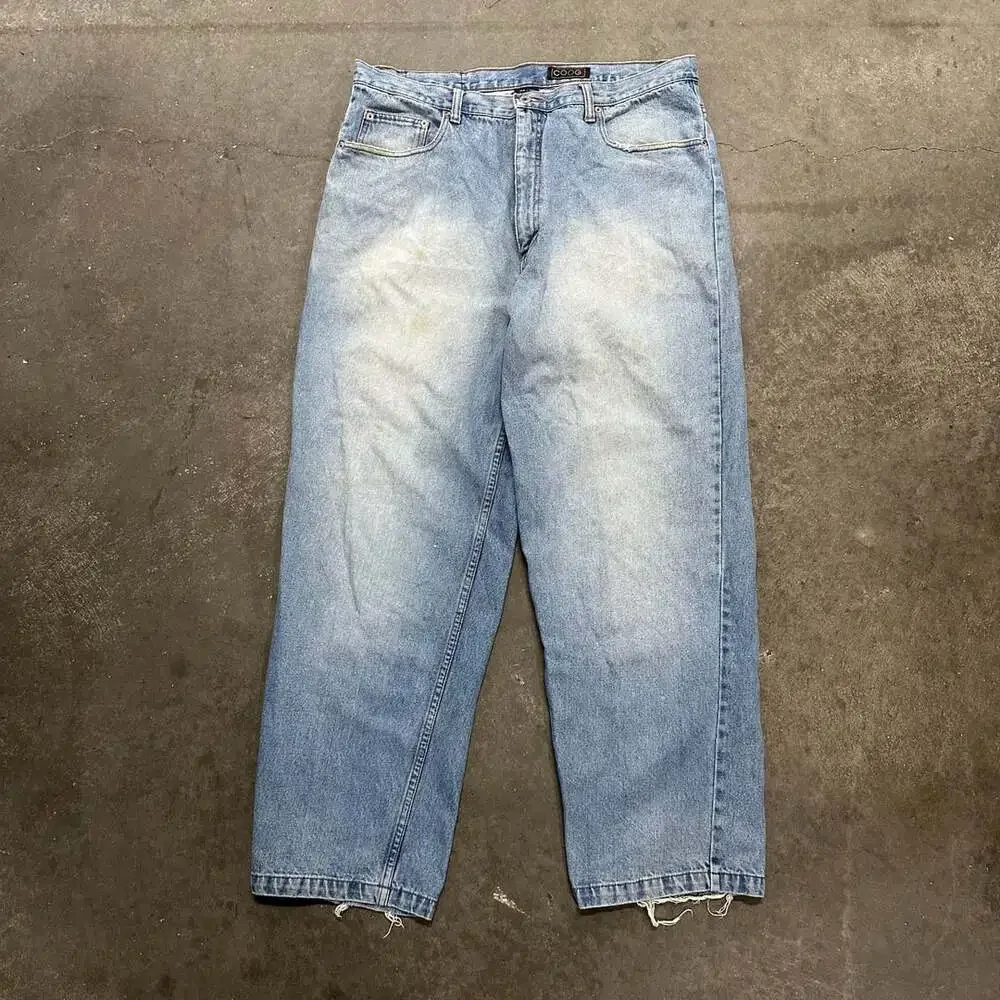 Vintage COOGI Jeans 40x32 Baggy Hip Hop Embroidered Sneaker Denim Y2K